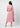 Women’s midi dress with lapel collar - Rosy Pink