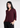 Burgundy plum formal shirt for women in textured fabric
