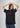Black boyfriend tee for women, front view
