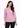 Blush lilac V-neck top for women in textured fabric