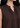Notched neckline and pintuck close-up, brown sleeveless top