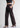 Brown cotton trousers for women, wide leg