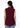 Burgundy plum sleeveless mandarin collar top, back view