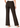 Cocoa brown wide leg trousers, back view