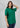 Dark green boyfriend tee, angled front view