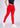Deep red cotton legging, angled back view