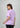 Dusty lavender boyfriend tee, back view