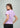 Dusty lavender everyday top, back view