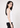 White sleeveless cotton top, right side view