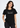 Flurr Own Your Pace Black Printed Top front view