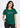Flurr Own Your Pace Dark Green Printed Top front view