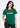 Flurr Soft Power Dark Green Printed Top front view