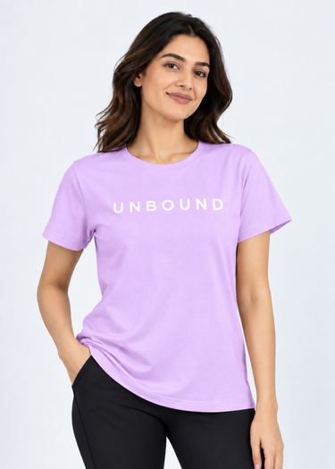 Flurr Unbound Dusty Lavender Printed Top front view