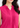 Hot pink sleeveless mandarin collar top for women