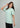 Laurel green boyfriend tee, angled front view