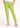 Lime green straight pants for women in stretch cotton