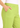 Waistband and side pocket close-up, lime green pants