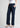 Navy cotton trousers for women, wide leg