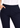 Waistband and side pocket close-up, navy straight pants