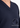 V-neckline and textured fabric close-up, navy top