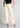Petal cream cotton trousers, front pose
