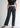 Smokey grey cotton trousers for women, wide leg