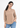 Soft beige V-neck top for women in textured fabric