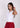 White ribbed tank top for women, side view