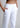 Side pocket and waistband close-up, white trousers