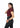 Wine ribbed crop top, angled back view