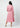 Women’s midi dress with lapel collar - Rosy Pink