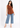 Flurr Rust Women Mandarin Collar Top — Sleeveless Pintuck Workwear Top