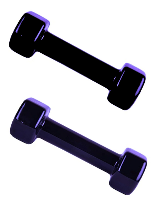 Shiny Vinyl Dumbbell 4 KG (2 Kg Each)