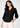 Flurr Black V-Neck Textured Top for Women