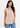 Flurr Beige Women Mandarin Collar Top — Sleeveless Pintuck Workwear Top