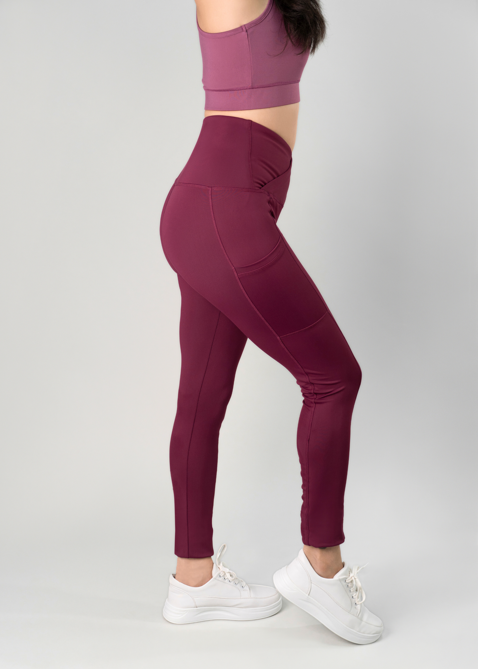 Lululemon maroon align leggings, 28” size 2, $46