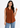 Flurr Rust Women Mandarin Collar Top — Sleeveless Pintuck Workwear Top