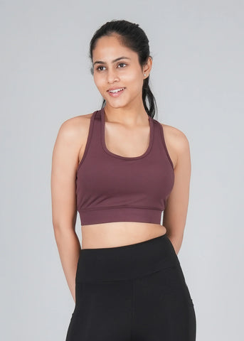 Coco Brown Every Day Sports Bra Flurr