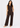 Women's Brown Textured Co-ord Set – Sleeveless Top & Trousers