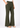 Flurr Women Textured Dark Olive Wide-Leg Trousers with High Waist and Pleated Front