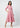 Women’s midi dress with lapel collar - Rosy Pink