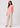 Flurr pure pink linen top for women full front view, minimalist officewear style
