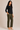 Flurr black Mira asymmetrical top for women right side view, structured officewear silhouette