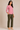 Flurr pink Mira asymmetrical top for women back view, contemporary workwear style