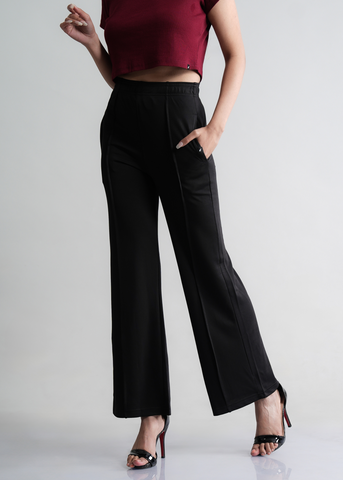 Pleated Wide Leg Trouser