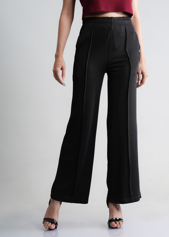 Pleated Wide Leg Trouser