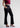 Black bootcut pants, angled front view