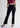 Black bootcut pants, front view