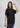 Black boyfriend tee, angled front view