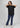 Black boyfriend tee, full-length view